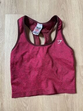 Gymshark Women’s Raspberry Marl Racerback Sports Bra